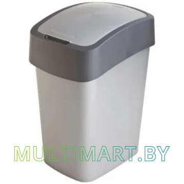 Мусорное ведро Curver Pacific Flip Bin 186157 (25 л, серый/черный) 